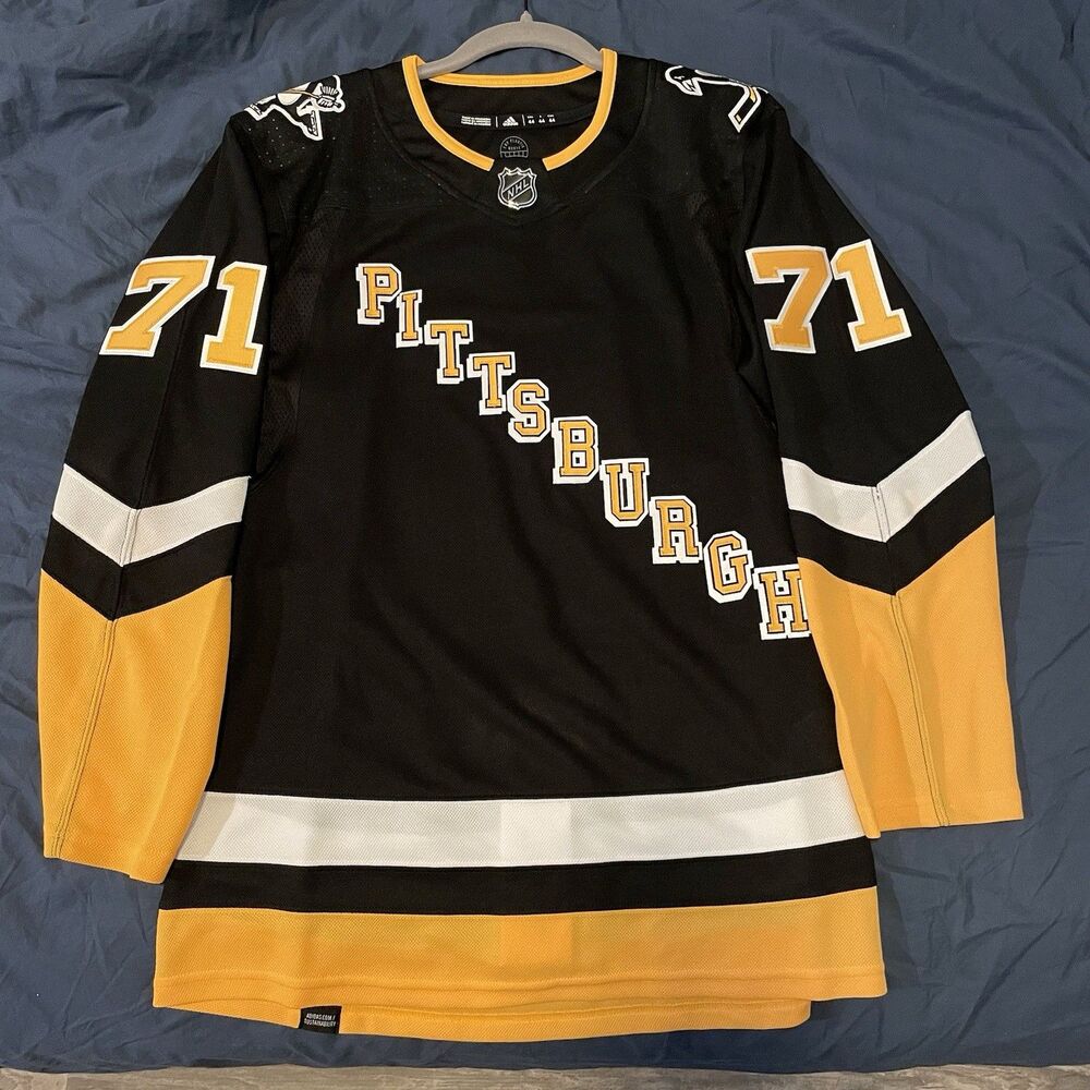 Adidas Authentic Evgeni Malkin Pittsburgh Penguins NHL Jersey Black Alternate 44